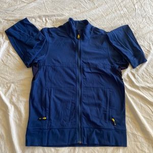 Lululemon Men’s Small, Hood-less Warm-up Jacket with wire ports.